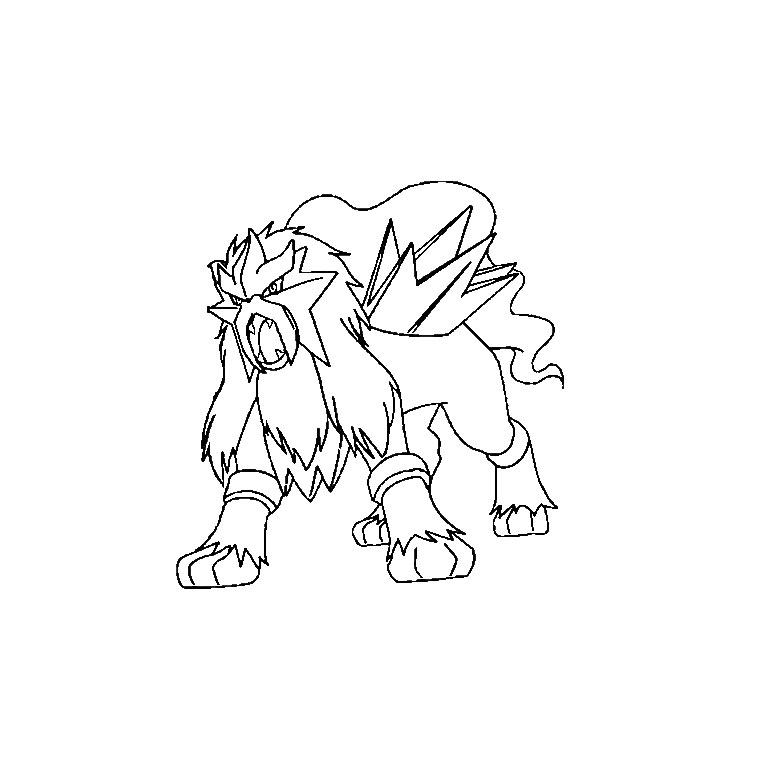 coloriage pokemon entei